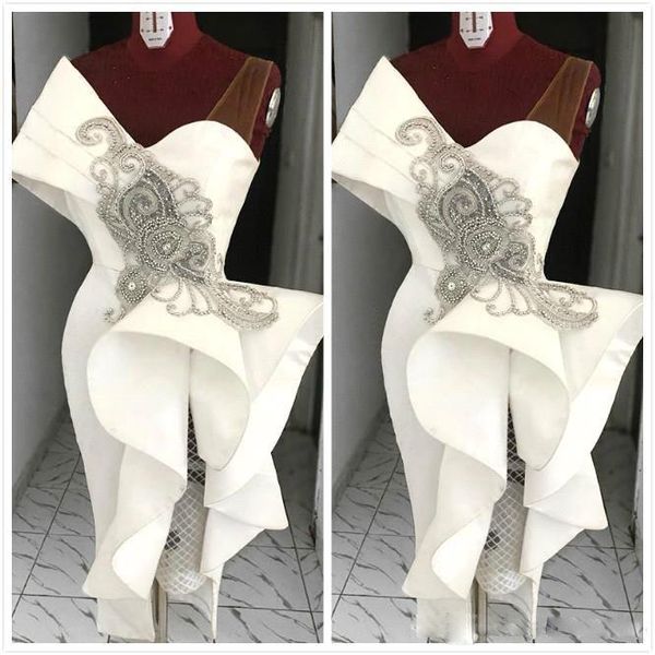 

romantic beads mermaid sheath wedding dresses sweetheart sleeveless wedding dresses bridal gowns vestidos de novia bc3049, White