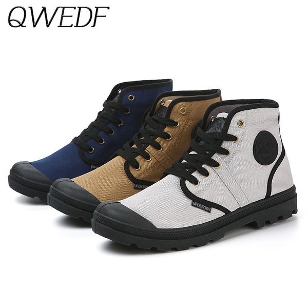 

men's fashion casual canvas shoes new vulcanized shoes classic high breathable non-slip brand u2-92, Black