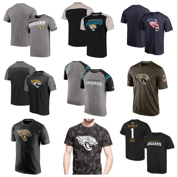 

2019 jacksonville style men jaguars salute to service pro line by fanatics branded iconic color blocked t-shirt-red white gray black, Blue;black
