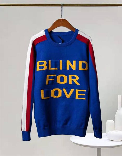 

мужская дизайнер толстовка свитер мода стиль кофты теплые толстые буквы печати марка свитер шерсть внутри роскошные стороны полосатые топы с, Black