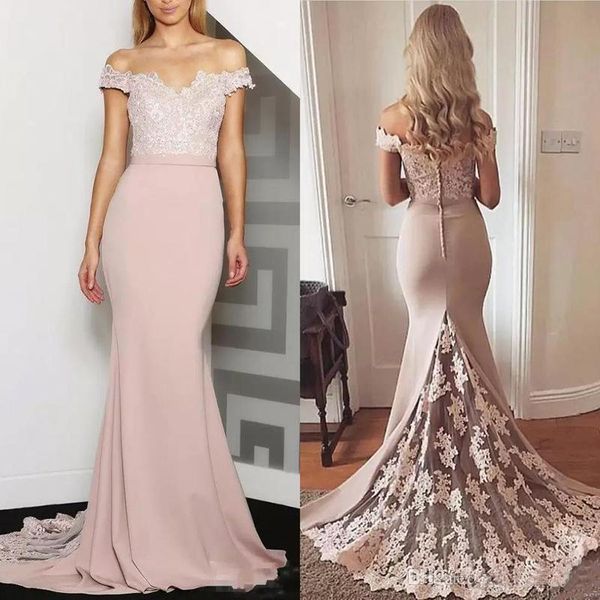 

off shoulder mermaid bridesmaids dresses lace appliques plus size formal maid of honor gowns custom made vestidos de party dress, Blue;red