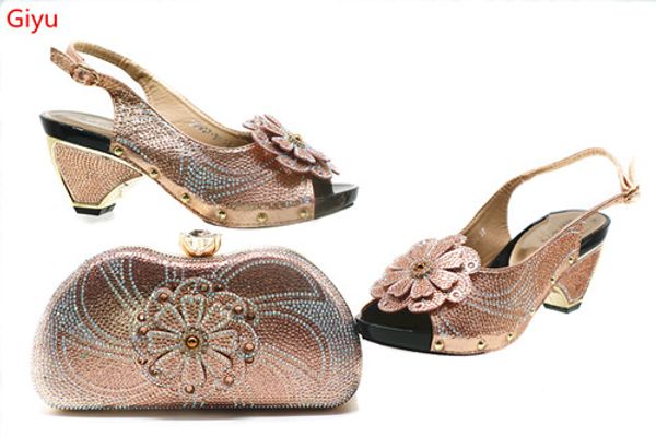 

nice looking african shoes and bag matching set with peach red selling women italian shoes and bag set for wedding hsn1-15, Black