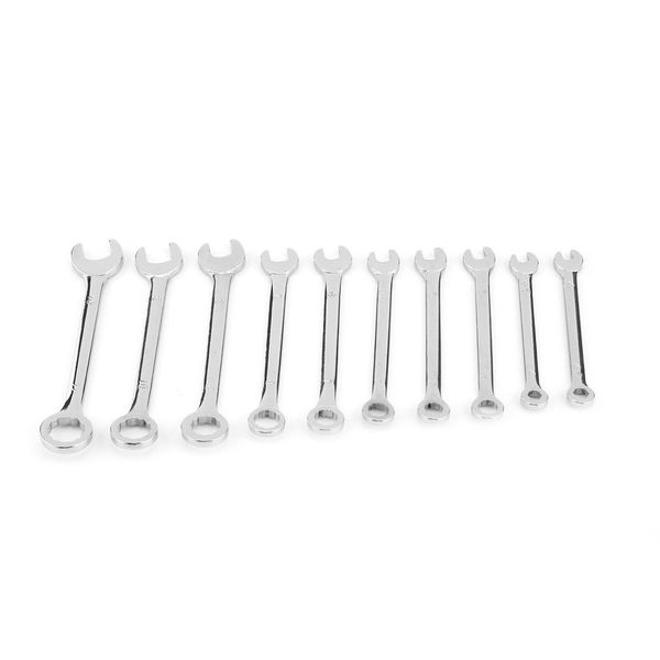 

10pcs combination mini wrench set screwdriver kit repair spanner repair tool reversible ratchet electronic hardware end metric