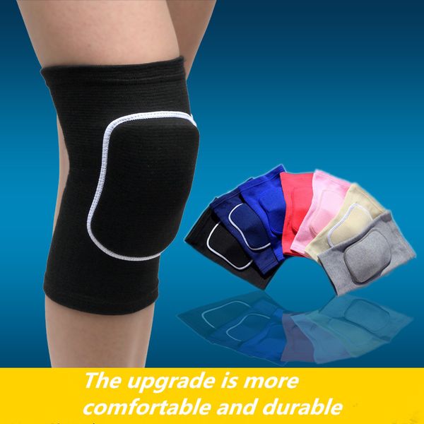 

1 pcs football knee pad volleyball knee pads support dance kneepad yoga training protection against kids dance pads, Black;gray
