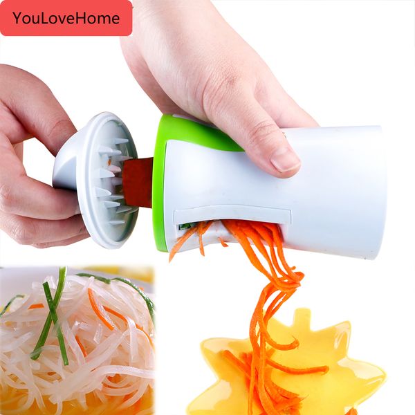 

vegetable spiral blade cutter carrot cucumber slicer chopper spiral funnel vegetable grater handheld spiralizer