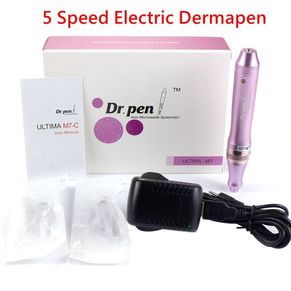 

M7 c dr pen derma pen auto microneedle y tem adju table needle length 0 25mm 2 5mm electric tamp auto roller anti ance pot