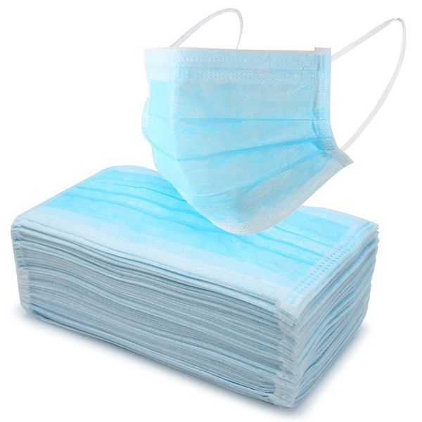 

анти-коронавирусная маска для лица рта pm2. 5 грипп бактериальный 3 слоя одноразовые маски