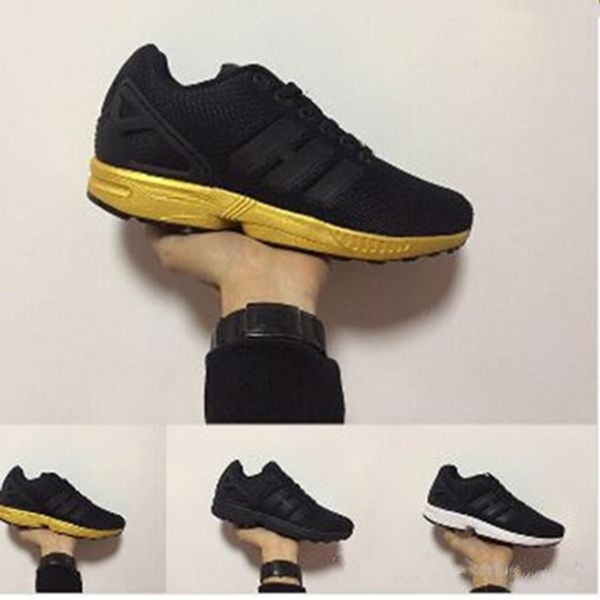 

New black gold zx flux 750 flattie breathable me h fabric men women port ca ual hoe neaker ize 36 45