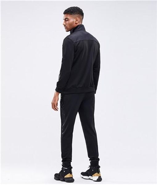 

2019 mens designer tracksuits windbreaker+pants sports running set college high street style kits casual fashion suits coat pant, Gray