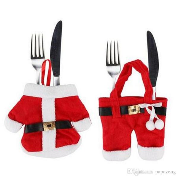 

2018 christmas decoration cutlery knife fork cutlery decor festive & party supplies