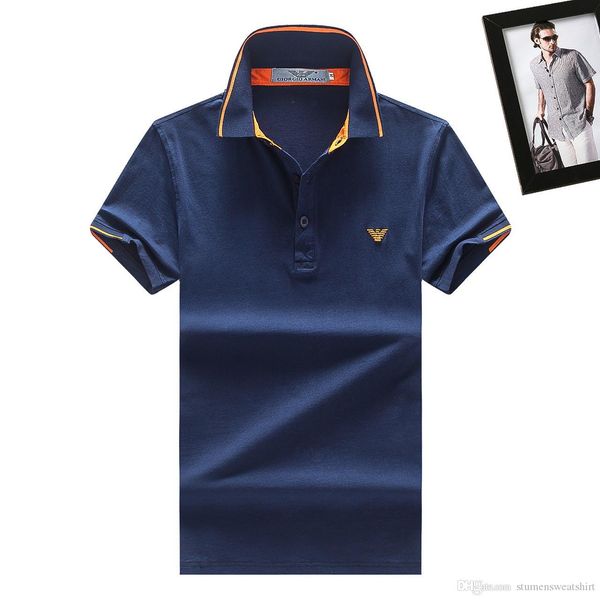 

amn летние мужские poloshirt лучший бренд высокого класса качества футболка изысканный высокий вышитый логотип свободный большой размер мода, White;black