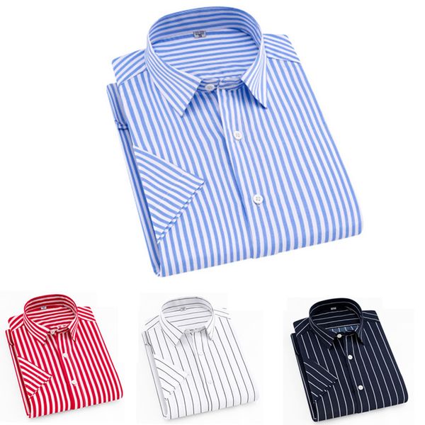 

square collar summer hot sale для мужчин дизайн с коротким рукавом полосатой рубашкой молодых мод дикой рубашки с мягким и удобной тканью, White;black