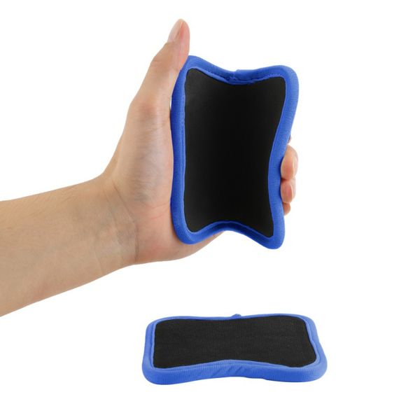

1 pair weight lifting training blue gloves women men fitness sports gymnastics grips gym hand palm protector