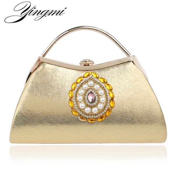 

designer handbags women evening bag handle diamonds beaded evening bag purse day clutches tote