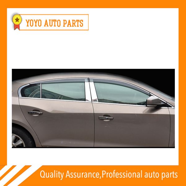 

4 piece injection molding trim vent shade rain sun wind deflector window visor for lacross 2009-2015 2016-2018