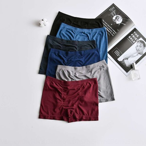 

lizhiyuan 686 men's seamless underwear modal super large stretch boxer pants men's solid color breathable boxer underwear, Black;white