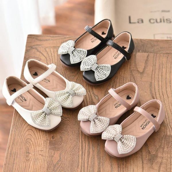 

children princess leather shoes 3 colors casual baby black pink girls fashion brand sport shoes dance, Black;grey