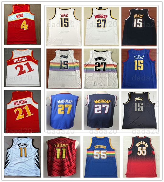 

Stitched man nikola 15 jokic jer ey jamal 27 murray trae 11 young retro pud 4 webb dominique 21 wilkin dikembe 55 mutombo jer ey
