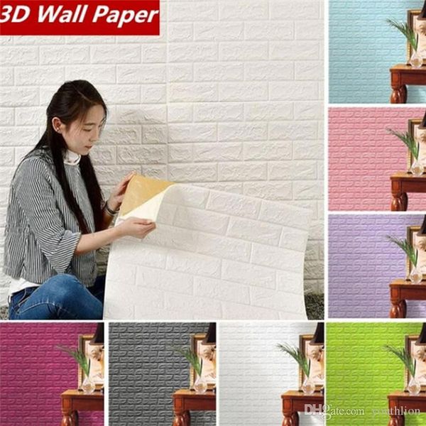 

3d waterproof self adhesive wall sticker decal for restaurant bedroom living room bathroom tv background wallpaper diy home decoration