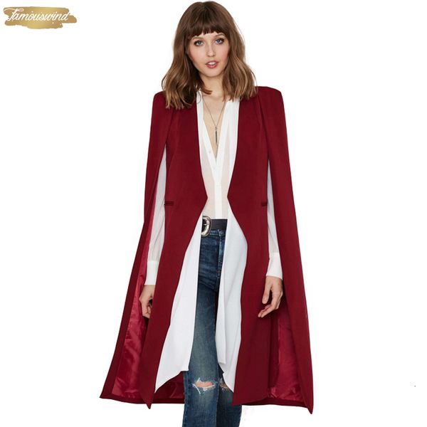 

женщины 2019 легкого trench открытого повседневного фронт ветровка плащ split coat ярус cape party fasion blazer, Tan;black