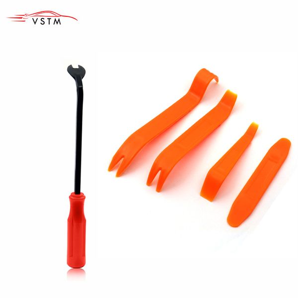 

car fastener removal tool plastic trim dash removal rivet clips car door panel installer cover pry repair portable fastener tool