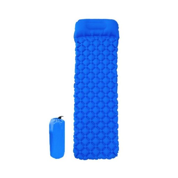 

single inflatable portable sleeping pad pressing inflatable ultra sleeping pillow with outdoor light camping cushion pad w2l9