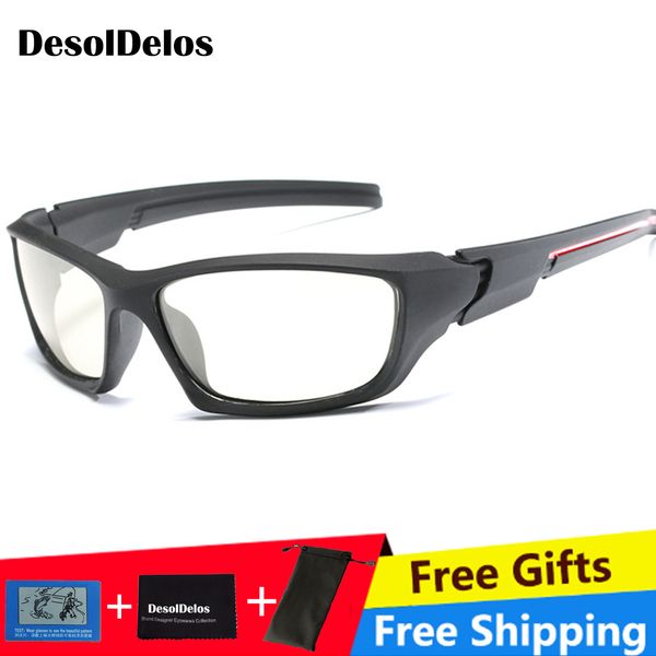 

mens outdoor driving fishing sunglasses transition lens sunglasses hd polarized pchromic p009, White;black