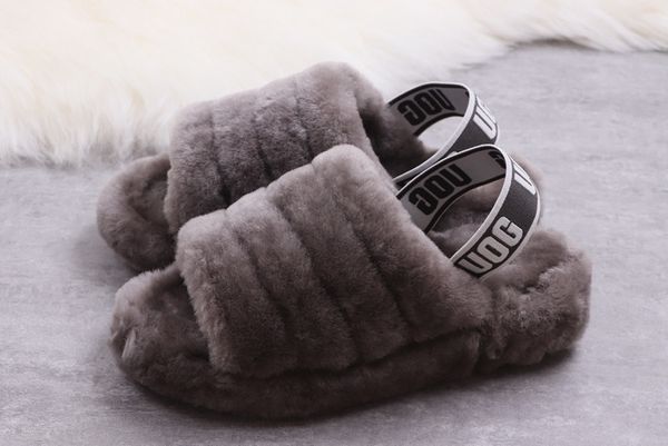 

2019 quality fashion trend single velvet sandals and slippers design switch, casual slippers, soft and comfortable 36-41, Black