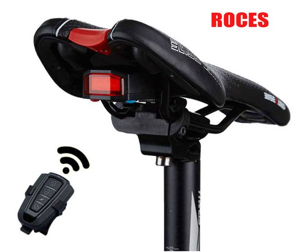 

bike intelligent anti theft light alarm bell tail light usb rechargeable led wireless smart lamp ing