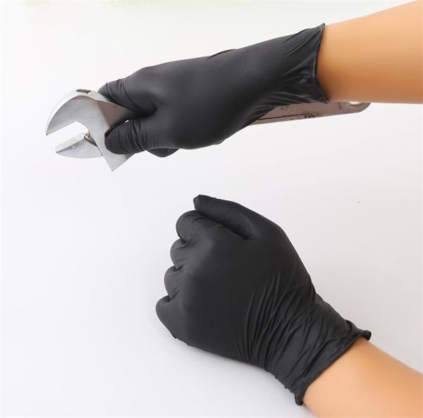 

pcs transparent pvc black non-slip durable gloves household cooking general football glove cleaning health food supplies