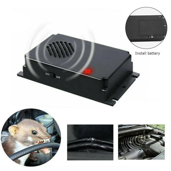 

ultrasonic car rat repeller rodent repellent for automobile vehicle chases rat cars engine compartment pest control dropshipping