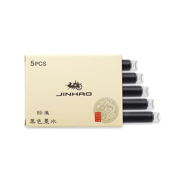 

30 pcs/lot black blue red fountain pen color ink cartridge jinhao universal stationery items office school supplies f294