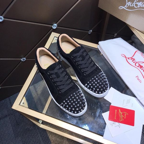 

new style high-end luxury men's casual sports shoes fashion brand four seasons design men's shoes star diamond embellishment kjdf, Black