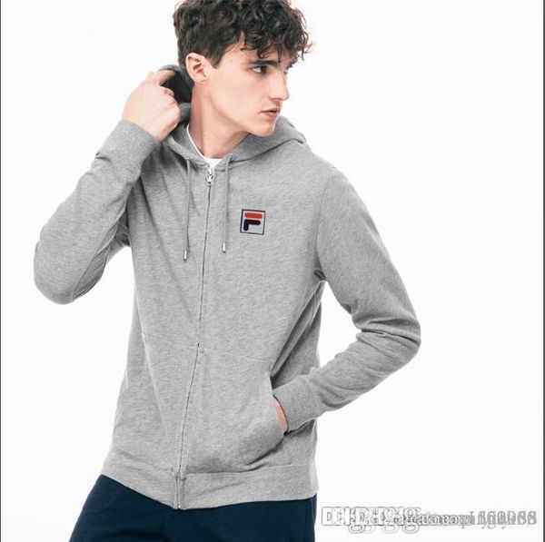 

men's spring and autumn cardigan jacket new korean version of sports casual hooded sweater men's wear, Black