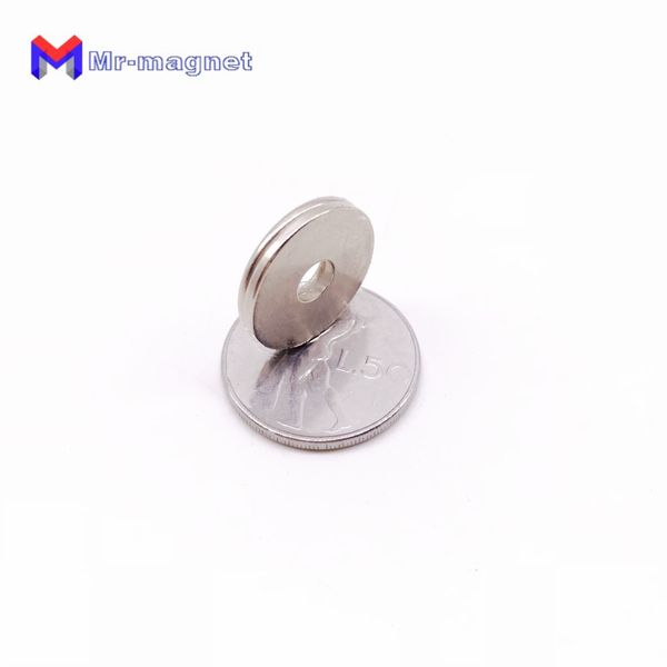 imanes sale frigo magneti 25x33 mm n35 anello al neodimio tondo super forte terra rara magnete permanente 2533mm 25x3 foro 3mm