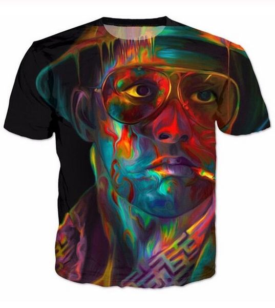 New Fashion Uomo / Donna Paura e delirio a Las Vegas T-Shirt Summer Style Divertente Unisex 3D Print Maglietta casual Top Plus Size AA123