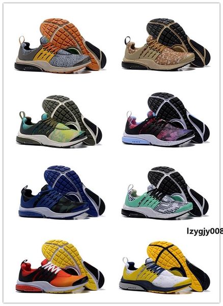

2019 new presto 5 men women light weight running shoes air cushion prestos ultra br qs tp yellow pink oreo sports jogging sneakers
