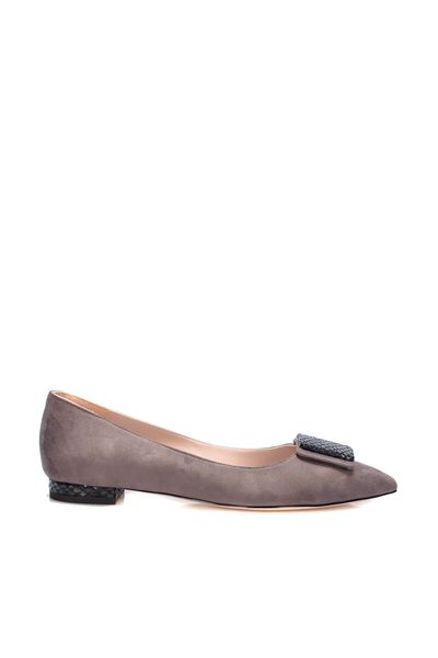 

pearl gray women ballerina 120130008700, Black