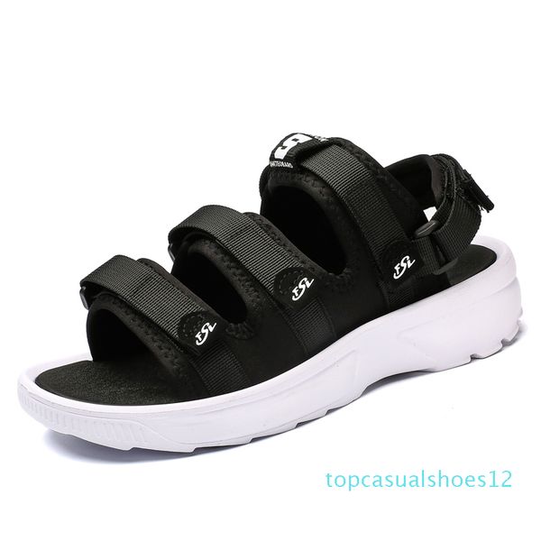 

2020 men sandals gladiators casual roman shoes outdoor breathable mens sandals summer comfortable light sandalias t21, Black