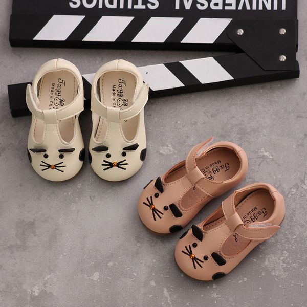 

children leather shoes girls t shaped moccosins infant toddler shoes baby soft bottom casual cute rat princess 15-19, Black;grey