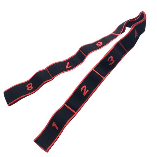 

8 cycles dance pilates stretch belt strap fitness elastic exercise yoga resistance band gym adults latin