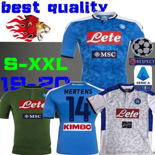 

napoli naples 19 20 soccer jerseys home away allan koulibaly milik insigne fabian younes 2019 verdi jersey football shirts man, Black;yellow