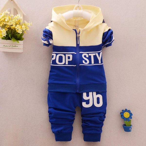 

spring autumn children cotton clothing suits baby boys girls zipper hoodies pants 2 pcs/sets toddler fashion sport tracksuits, White