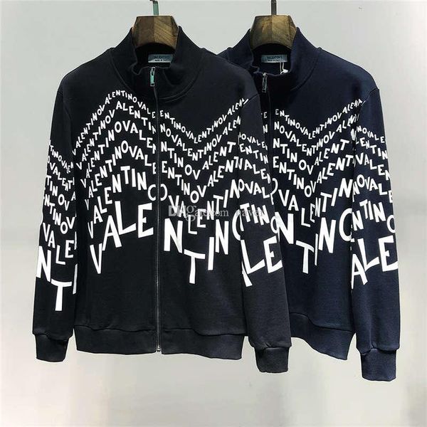 

mens designer fashion new arrival brand designer valen print men's clothing street jackets long sleeve m-3xl, Black;brown