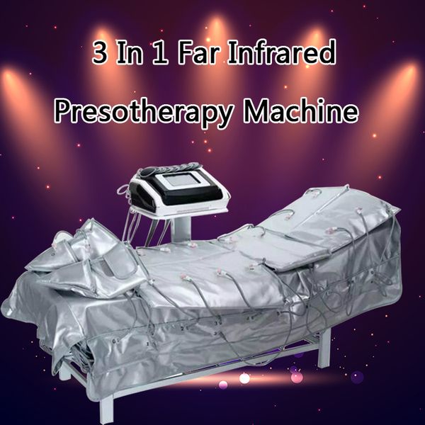 

2019 new 3 in 1 far infrared pressotherapy slimming ems electric muscle stimulation sauna air pressure lymph drainage body machine