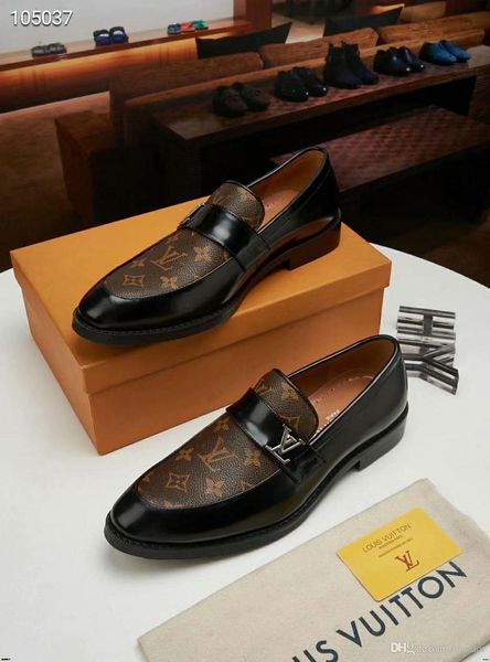 

19ss 2019 luxury brands classic man pointed toe dress shoe mens sequined black yellow wedding shoes oxford shoes for men formal shoes yecq4