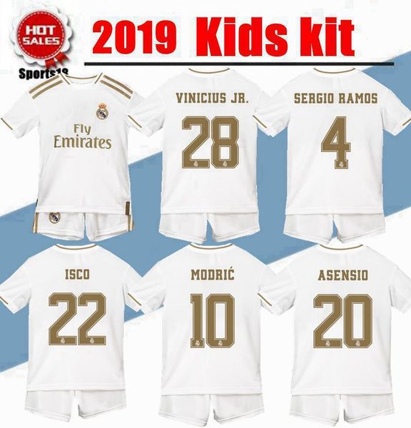 

2020 Kids Kit Hazard JOVIC Реал Мадрид дома в гостях третий футбол Джерси молодежный мальчик