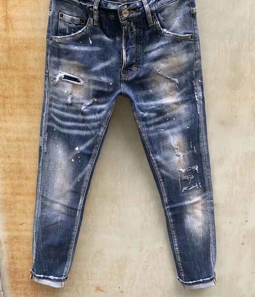 

mens jeans denim jean black ripped pants pour hommes men s italy fashion biker motorcycle rock revival jeans high qra3r, Blue