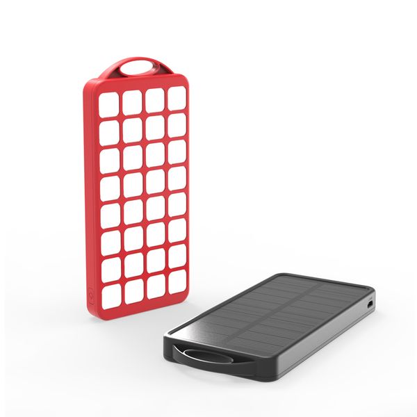 

hi tech hero solar energy power bank 8000 mah led light illuminates three defense portable charging powerbank external battery