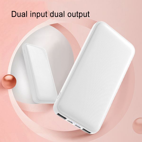 

10000mah power banknew portable ultra-thin polymer poverbank dual usb ports external battery charger for xiaomi iphone